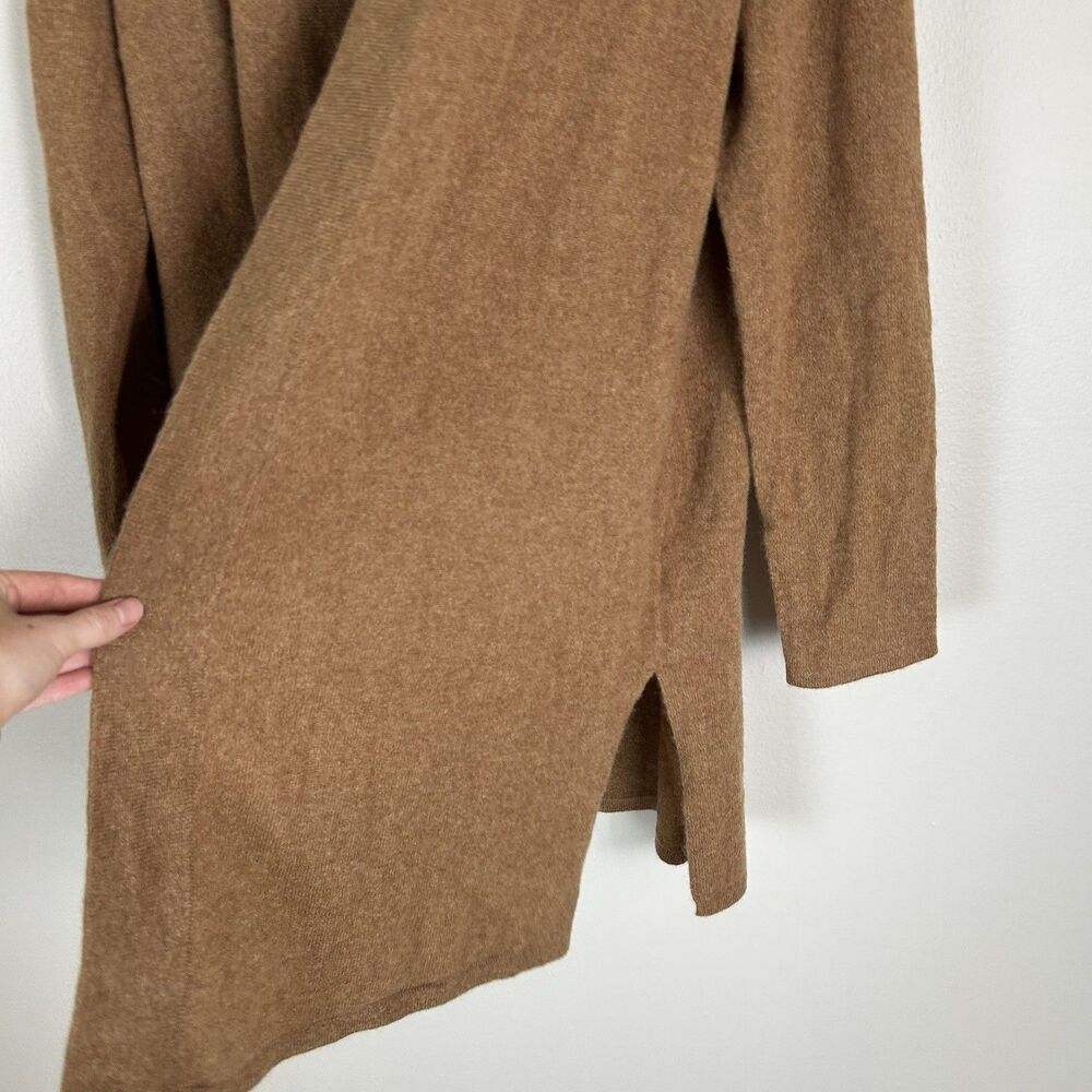 Charter Club Luxury Cashmere Large Cardigan Brown Sweater Duster Long Open Front - Picture 5 of 6